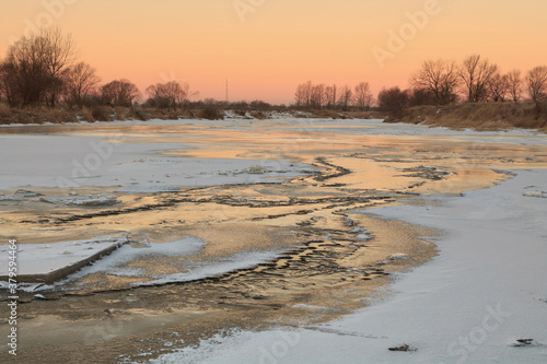 dangerous winter river ravines off the coast