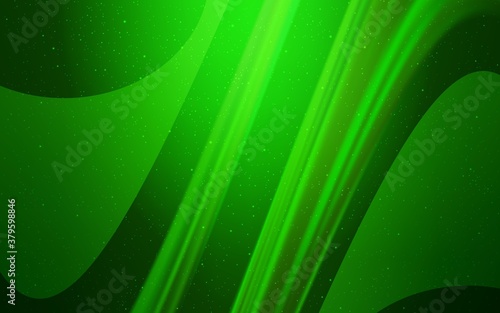 Light Green vector texture with milky way stars. Modern abstract illustration with Big Dipper stars. Pattern for futuristic ad, booklets.