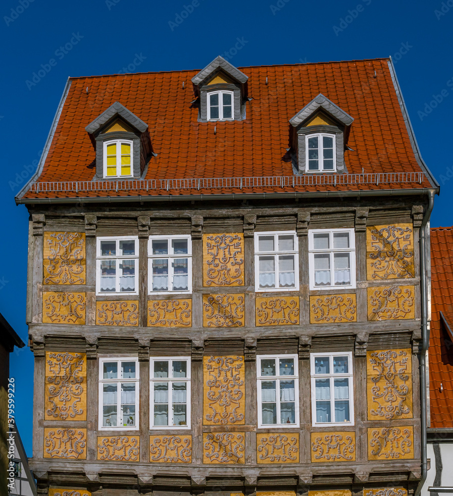 Historische Altstadt in Quedlinburg, Sachsen-Anhalt, Deutschland