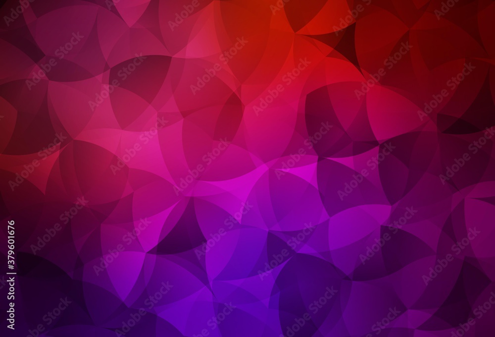 Obraz premium Dark Pink, Yellow vector shining triangular background.