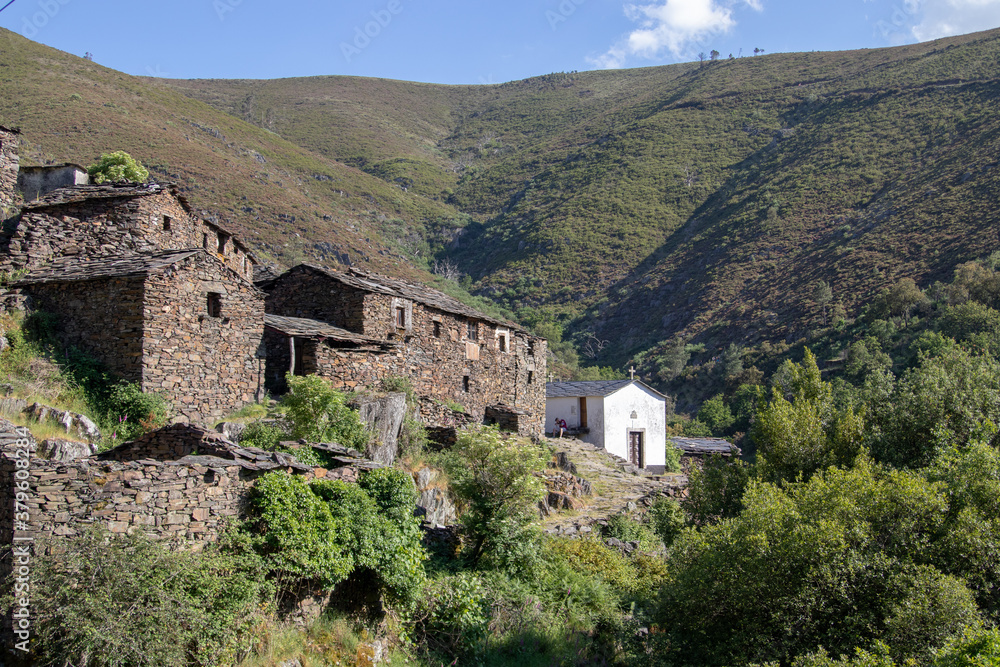 Typical drave village, located in the middle of the Arouca geopark, in Portugal