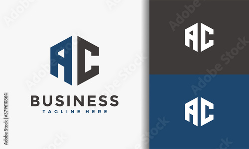 monogram lettering AC logo