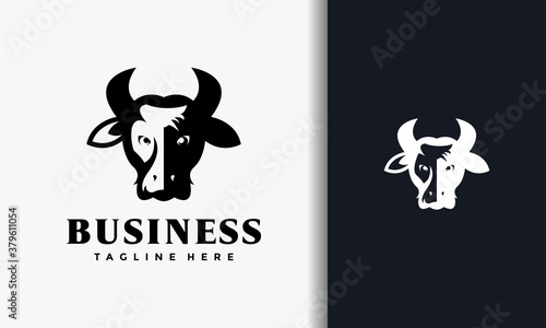simple bull's head logo