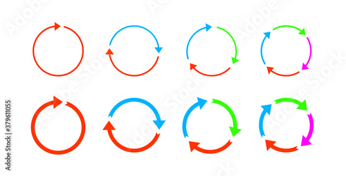 Set colour arrows. Circulate and reload vector arrows.