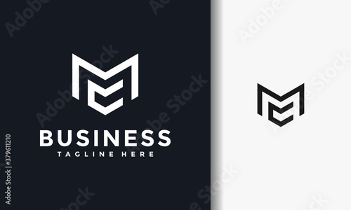 monogram letters MC logo photo