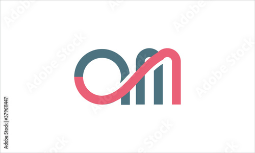 Letter AM logo icon design template elements