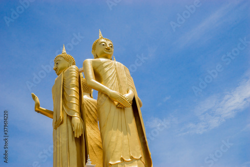Big Buddha with blue sky in Thailand