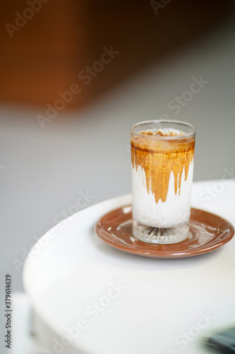 A Glass of iced coffee