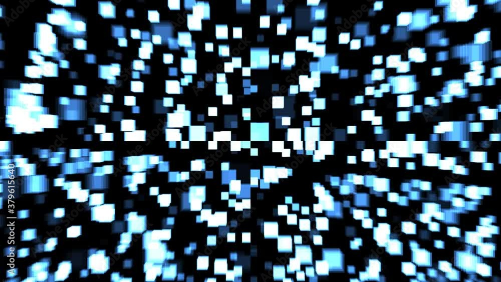 Digital Squares Abstract Business Mask Moving Towards Viewer Digital Squares Abstract Business Mask Moving Towards Viewer