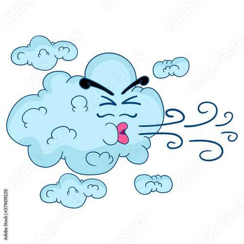 clouds are blowing a stormy wind