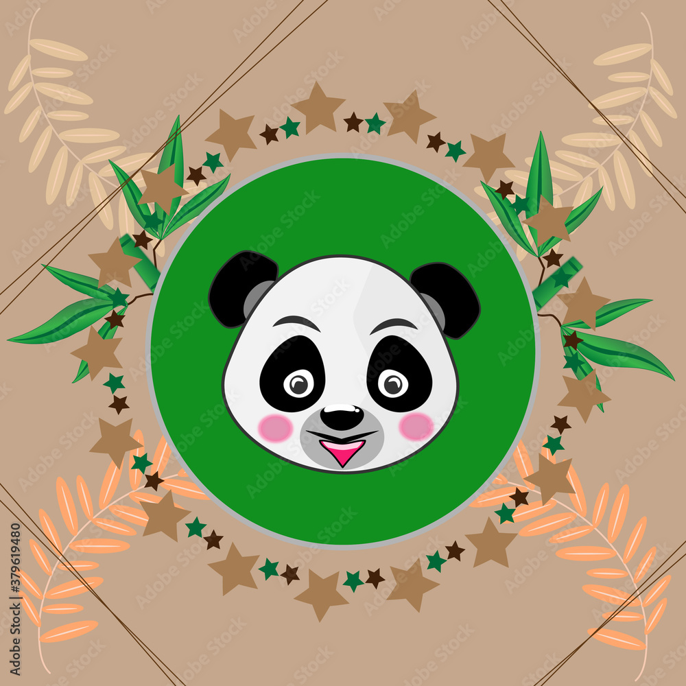 Naklejka premium Cute bear vector image