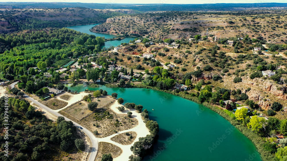 Vista aérea de las Lagunas de Ruidera, Castilla-La Mancha (España)