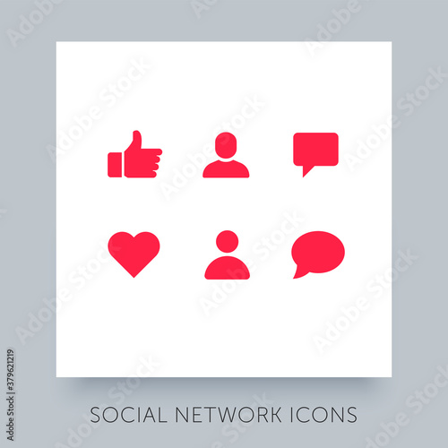 Social network app icon. UX UI design tooltip element. Instagram notification vector icon. Symbol for web site and mobile application.