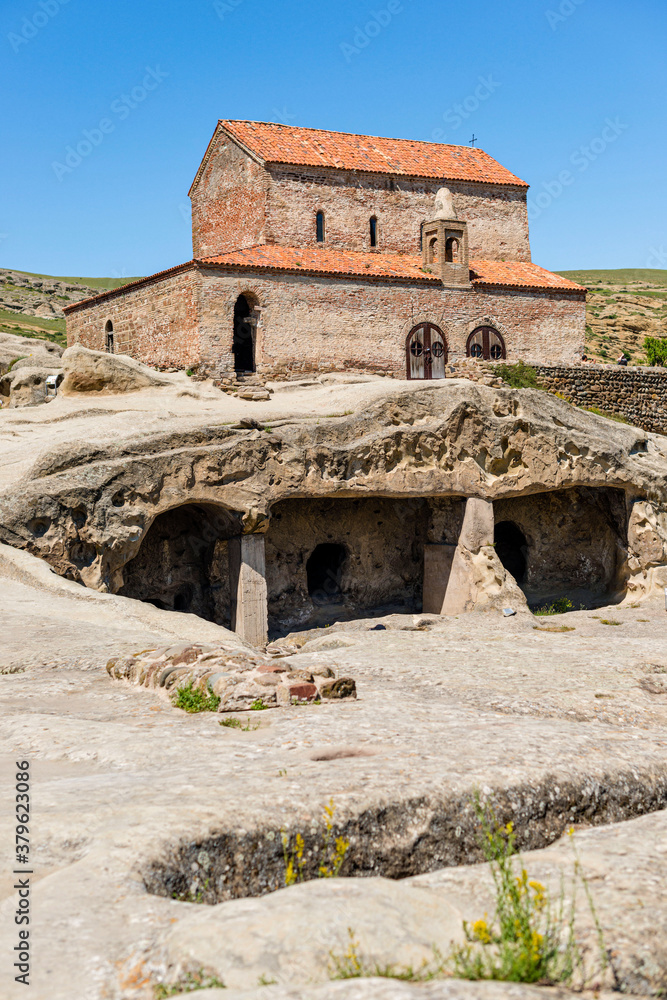 Georgia, Uplitsikhe, Cawe city, the oldest stone church is built in the highest point of the city