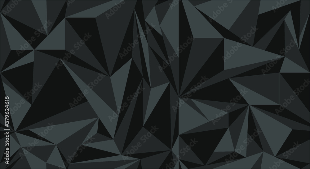 Black Polygonal Mosaic Background, Low Poly Style, Vector illustration, Business Design Templates
Black Polygonal Mosaic Background, Low Poly Style, Vector illustration, Business Design Templates