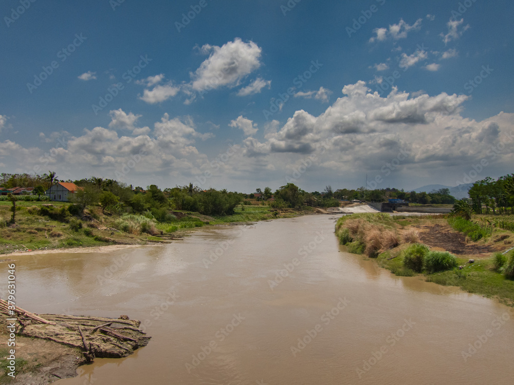 River in dry season River in dry season