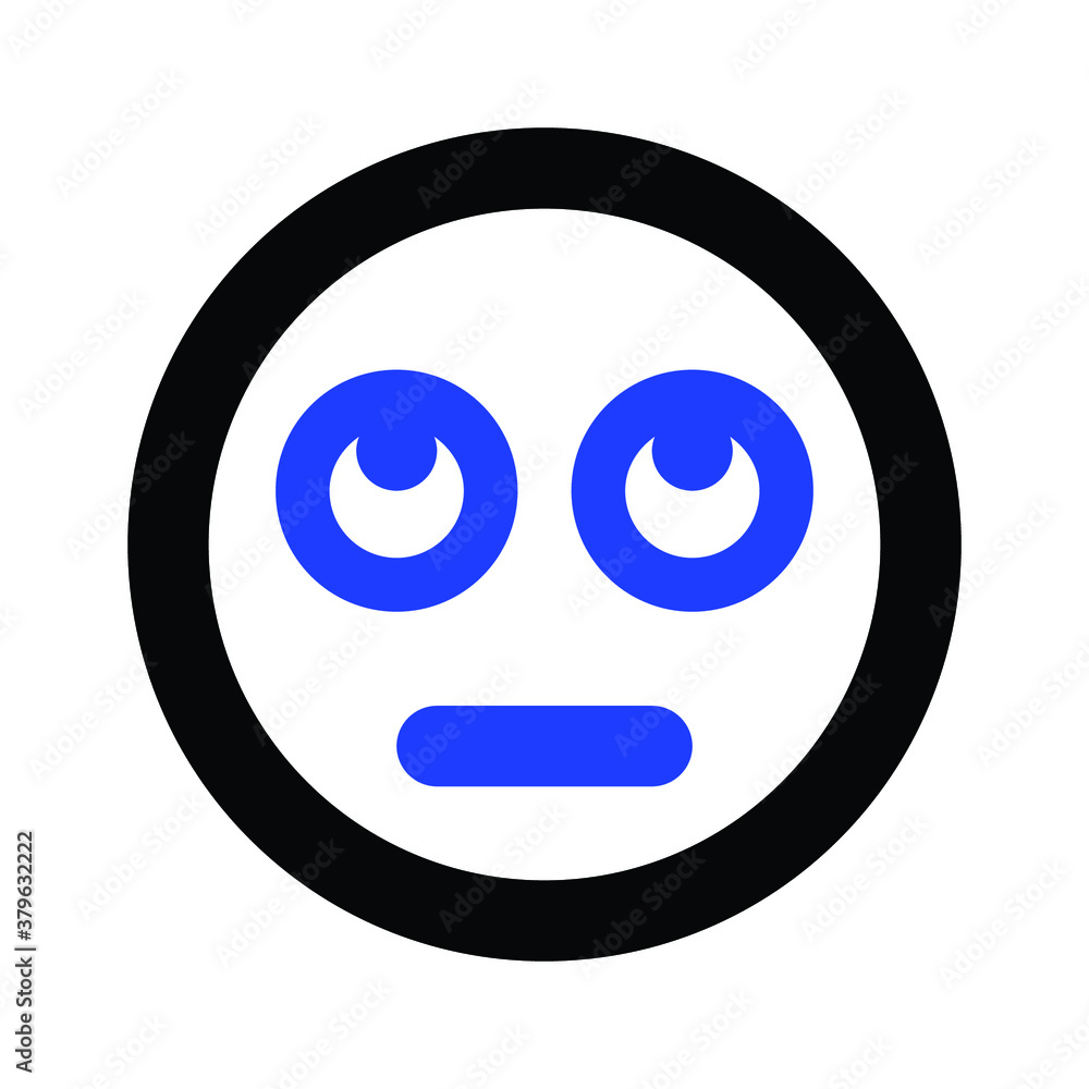 Meh rolling eyes emoji icon Meh rolling eyes emoji icon