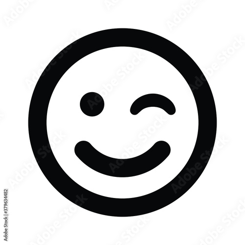  Emoticon Wink Smiley Emoji icon