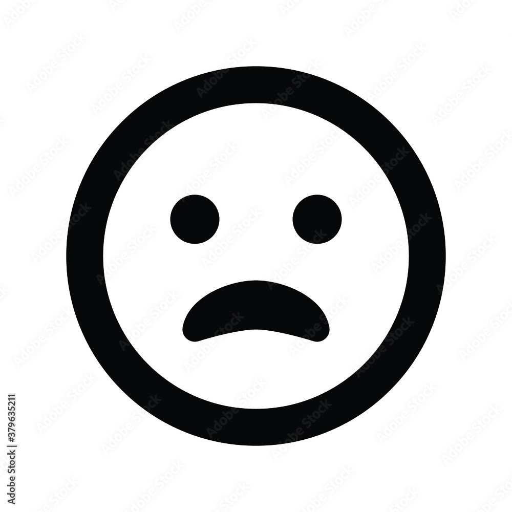 Frowning Face with Open Mouth Emoji icon Frowning Face with Open Mouth Emoji icon