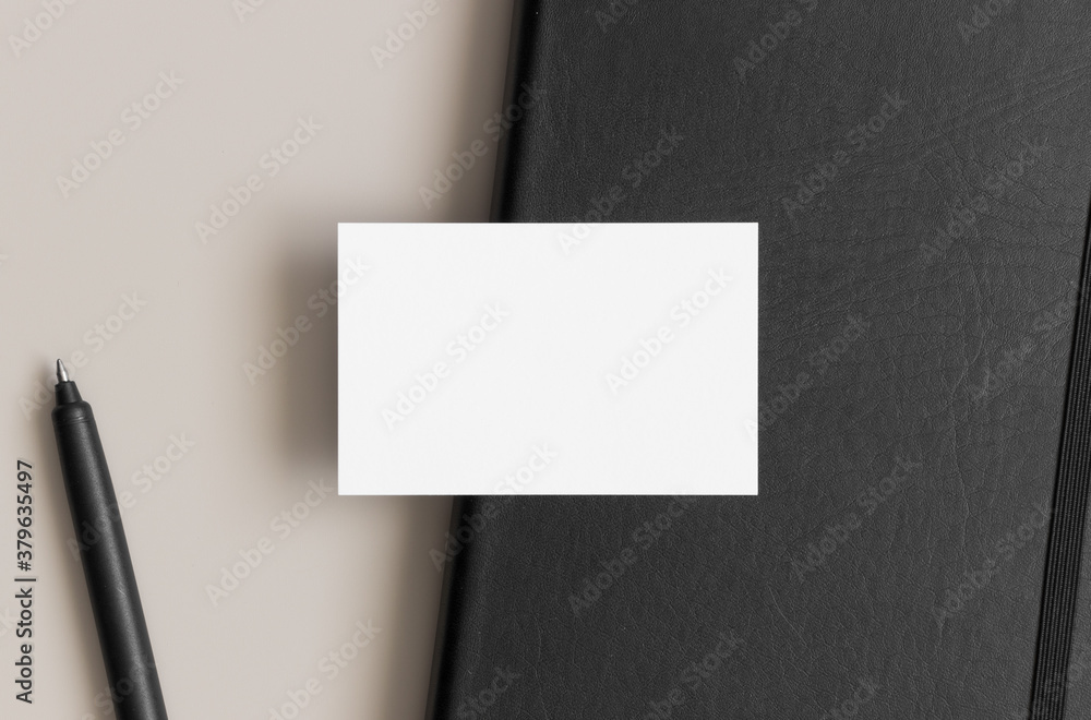 White business card mockup 85x55mm. Workspace concept. White business card mockup 85x55mm. Workspace concept.