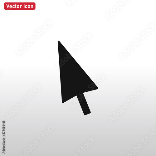 Cursor icon vector . Pointer sign