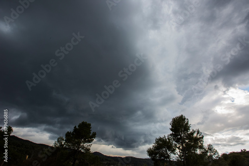 Photos Spring storm in the meadows of Anoia, Barcelona, Catalonia, Spain