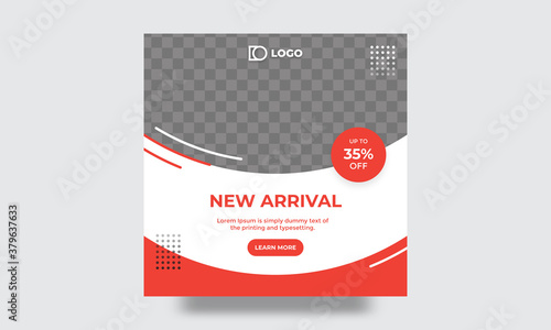 social media, ads, promo posters. Black friday business offer template. Vector illustration EPS10.