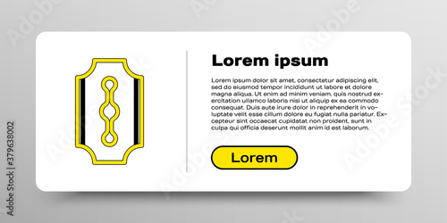 Line Blade razor icon isolated on white background. Colorful outline concept. Vector.