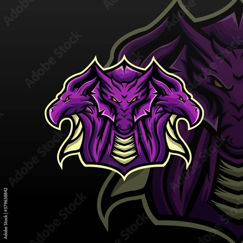 Hydra Dragon E sport Logo Template