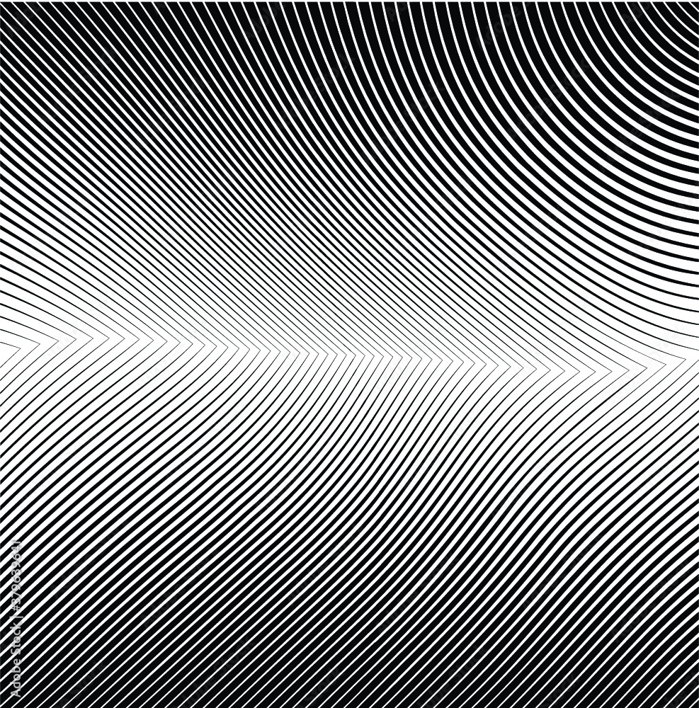 Abstract warped Diagonal Striped Background . Vector curved twisted slanting, waved lines texture Abstract warped Diagonal Striped Background . Vector curved twisted slanting, waved lines texture