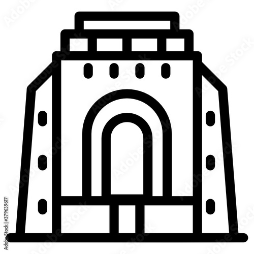 
Editable filled style icon of voortrekker monument icon
