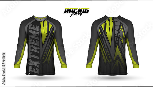 T-shirt template, racing jersey design, soccer jersey
