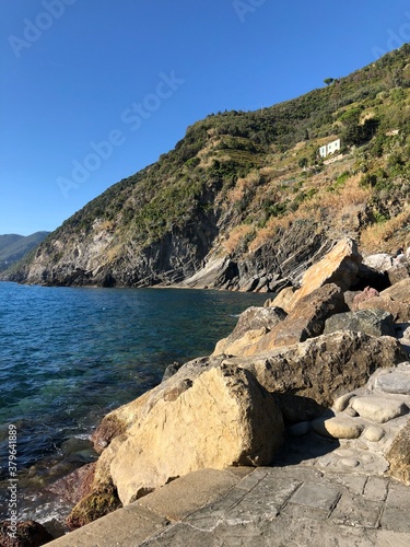 the coast of Cinque Terre 