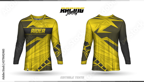 T-shirt template, racing jersey design, soccer jersey