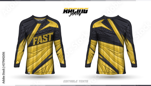 T-shirt template, racing jersey design, soccer jersey