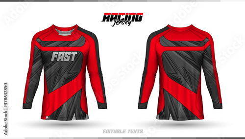 T-shirt template, racing jersey design, soccer jersey