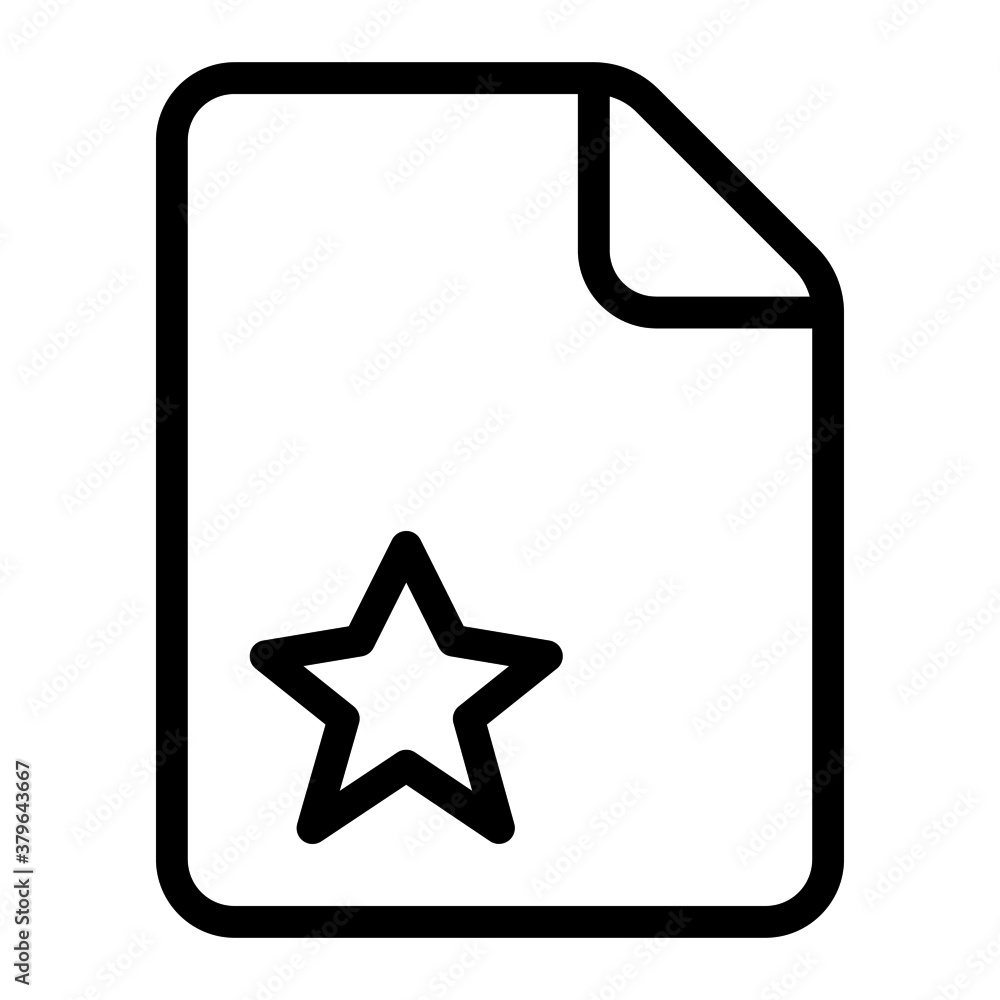 favorite file icon with outline style. Suitable for website design, logo, app, ui, etc. favorite file icon with outline style. Suitable for website design, logo, app, ui, etc.
