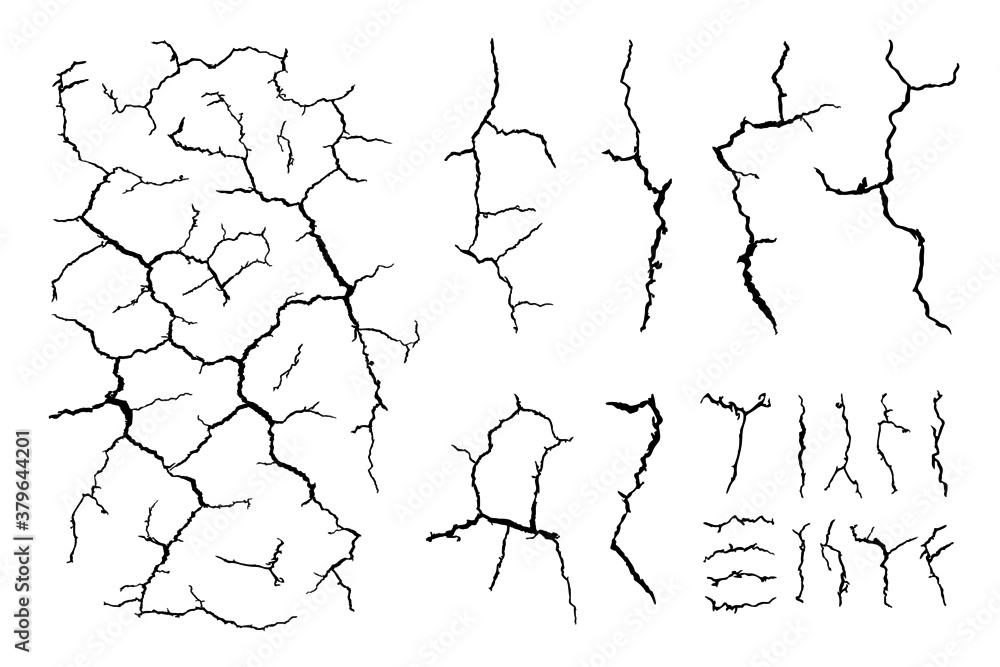 Obraz premium cracks ground for abstract background