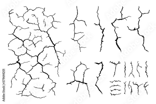 cracks ground for abstract background