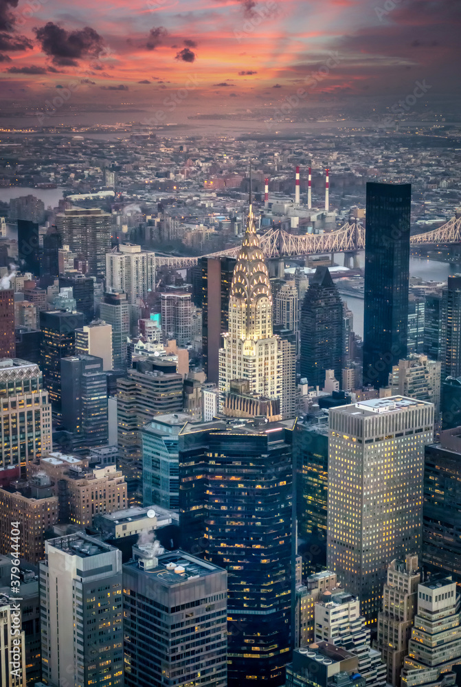 Fototapeta premium Manhattan aerial