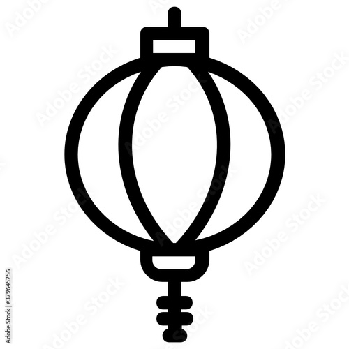
Traditional japanese lamp icon design, vector of light 
