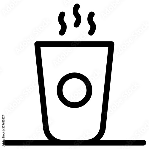 
Sizzling coffee vector, editable icon in solid style 
