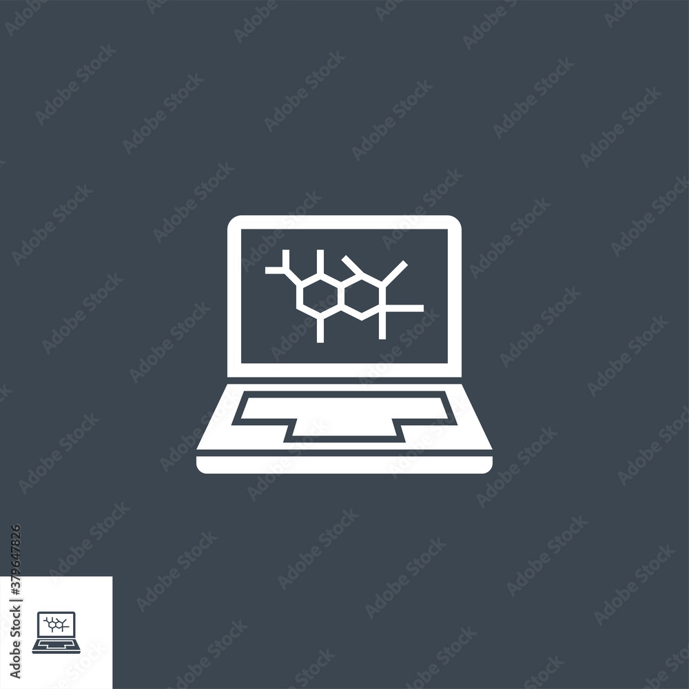 Computer Diagnostic related vector glyph icon. Isolated on black background. Vector illustration. Computer Diagnostic related vector glyph icon. Isolated on black background. Vector illustration.