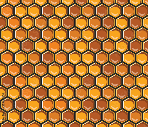 Honeycomb pattern vector background