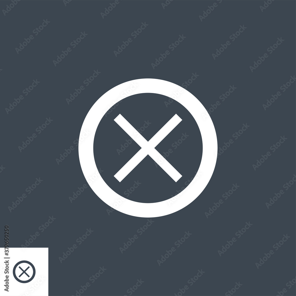 Cross Mark related vector glyph icon. Isolated on black background. Vector illustration. Cross Mark related vector glyph icon. Isolated on black background. Vector illustration.
