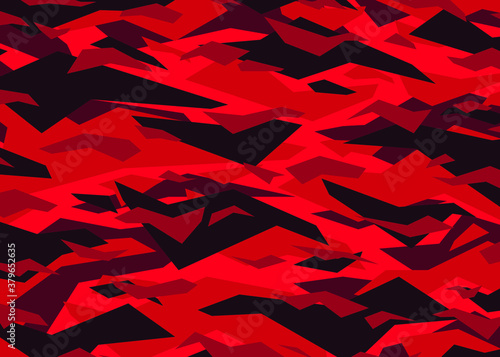 Red modern camouflage pattern. vector background illustration for web  background  surface design.