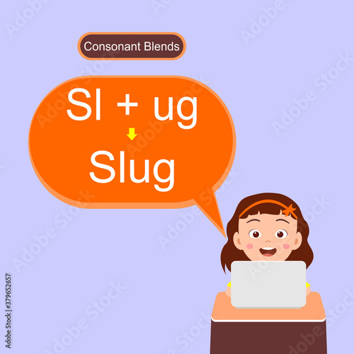 consonant blends worksheet education preschool slug