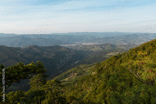 Tara mountain landscape at the viewpoint named Crnjeskovo. Western Serbia © ArtmediaworX