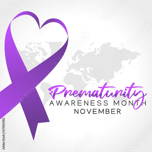 Vector graphic of prematurity awareness month good for prematurity awareness month celebration. flat design. flyer design.flat illustration.