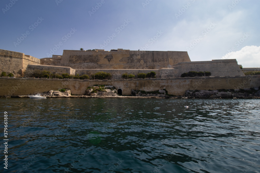 Old walls and buildings on Malta. travel photography